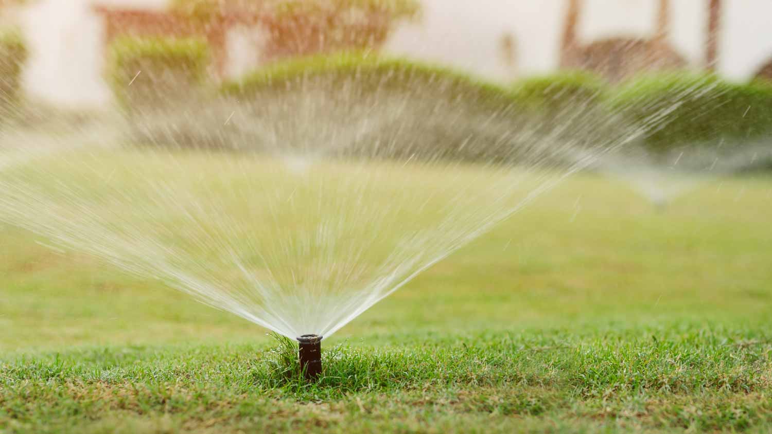 Automatic garden lawn sprinkler system