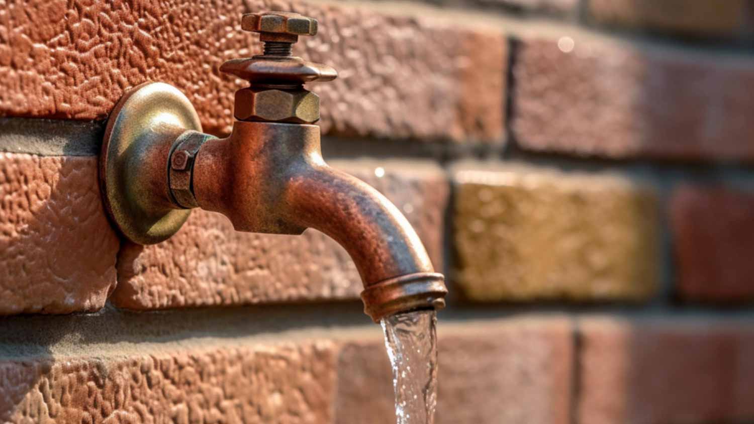Old-fashioned water tap