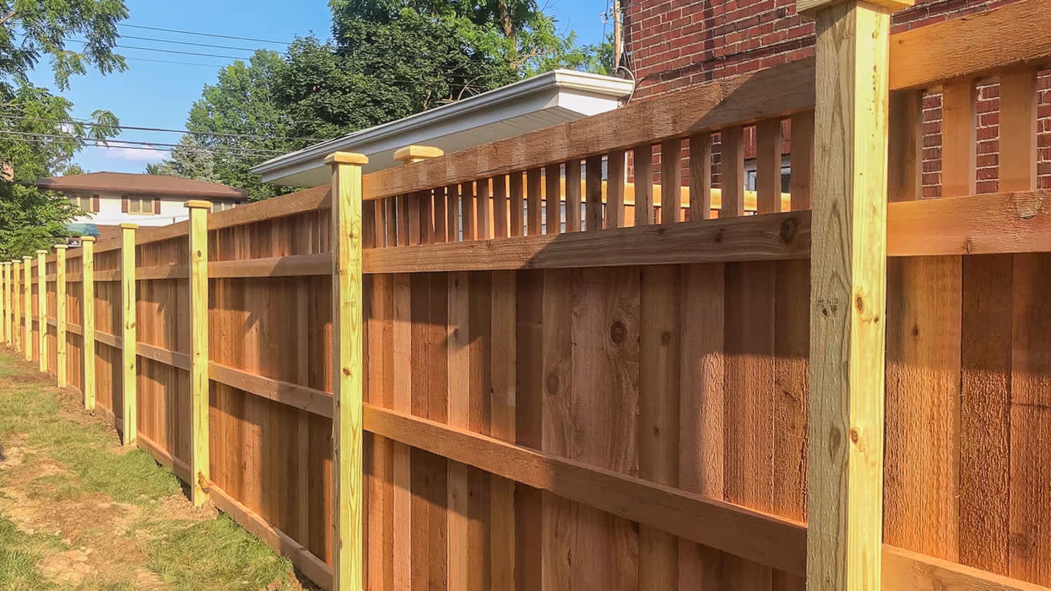 Close up fence panel
