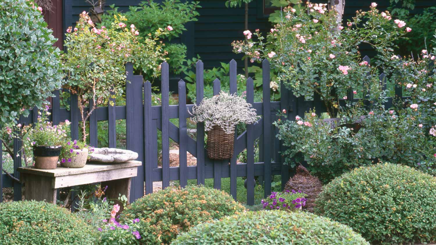 Fence in botanical garden