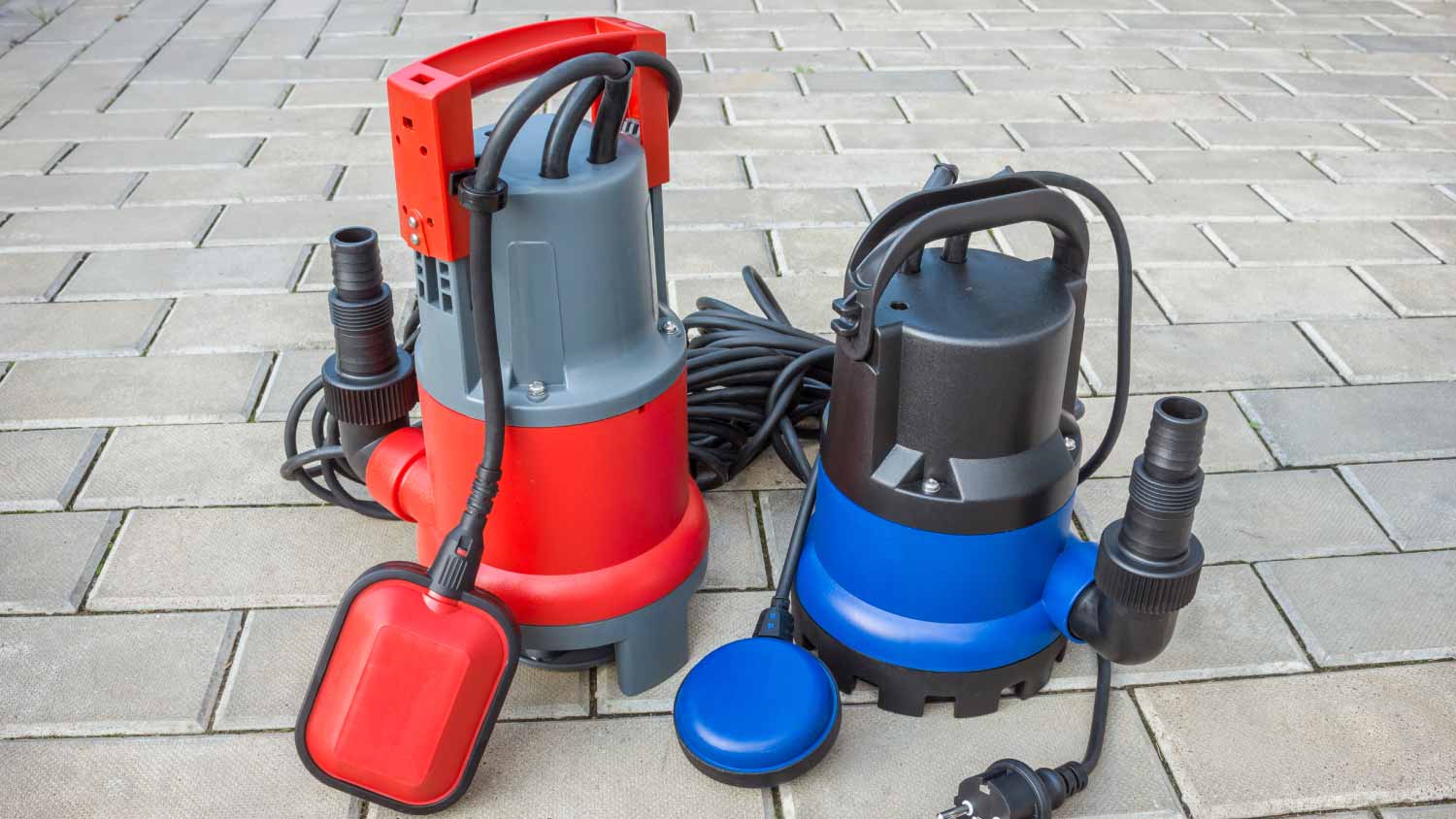 submersible pump on floor