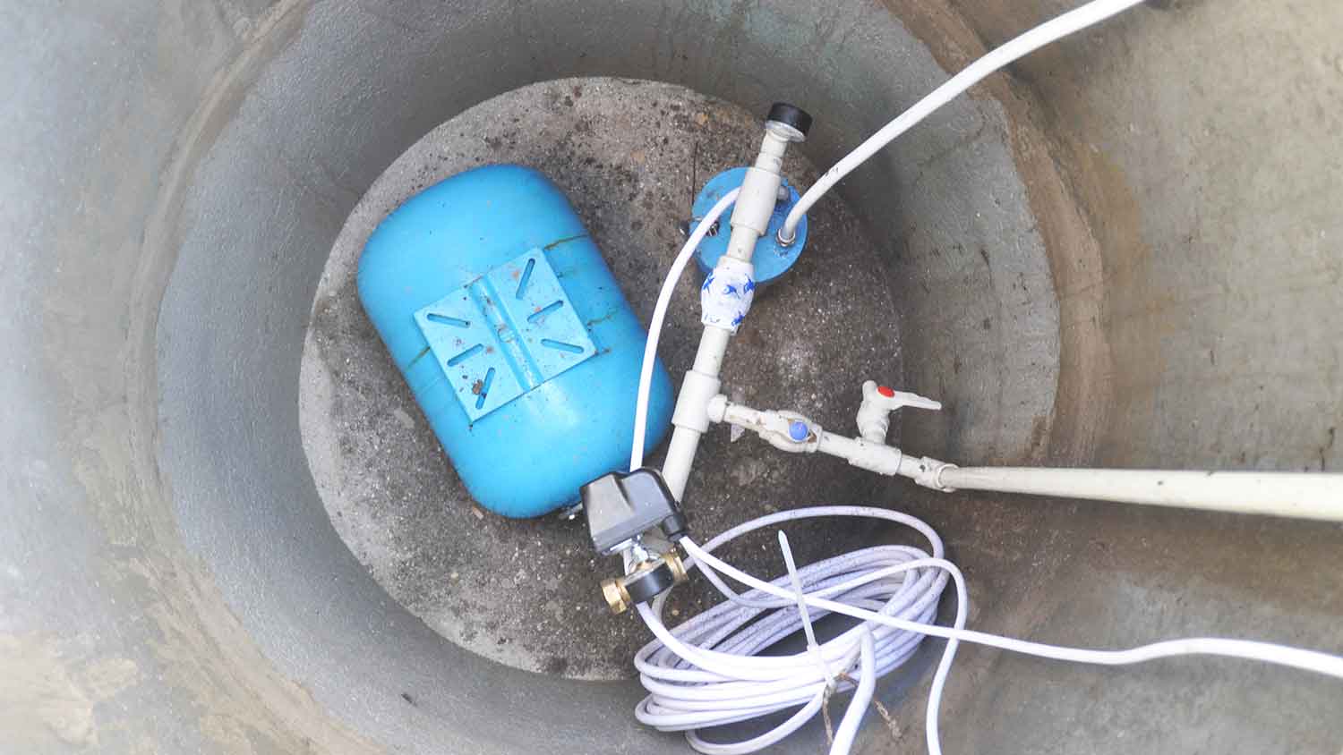 New well pump system installed in the house