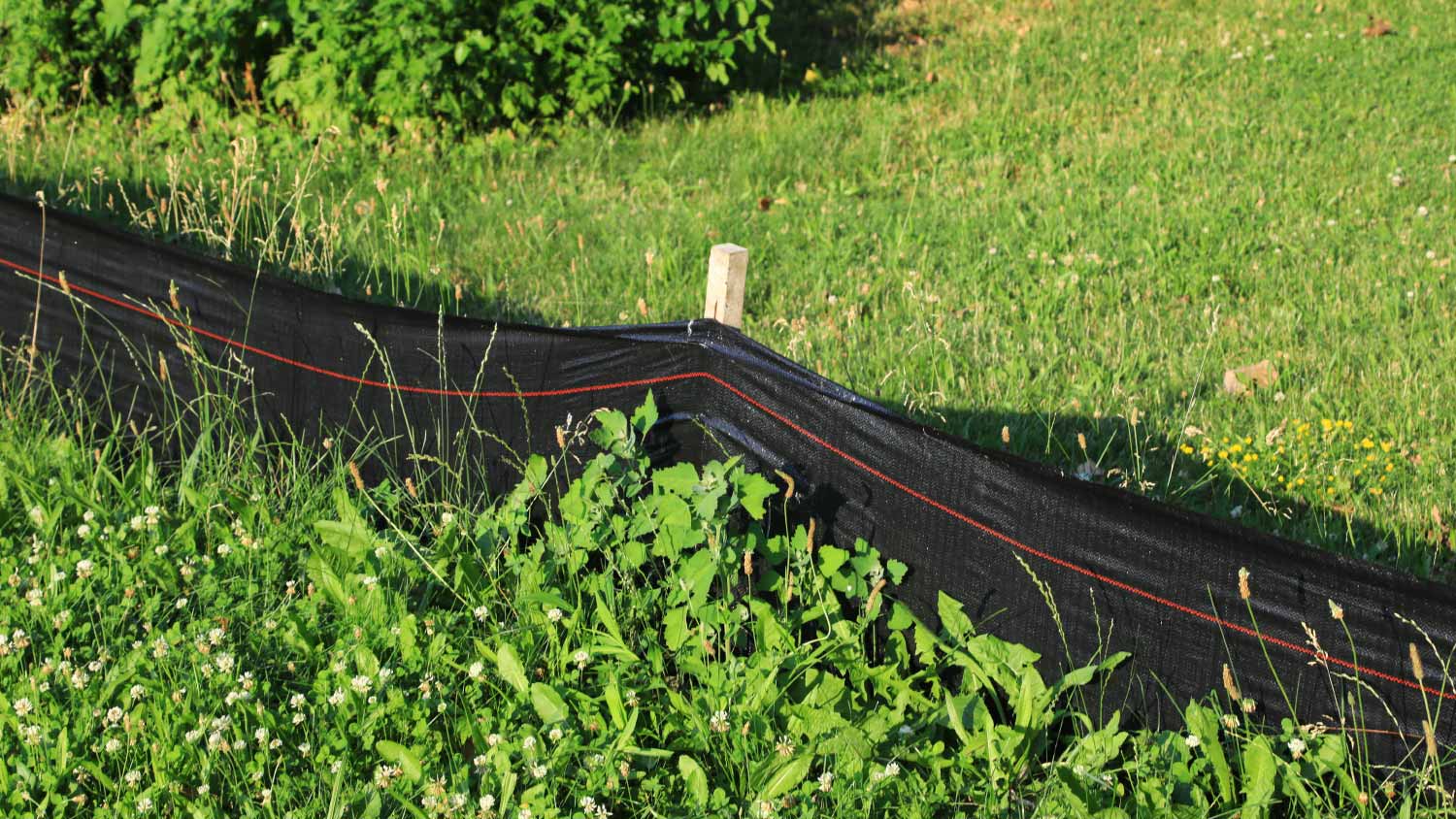 Silt Fence in construction