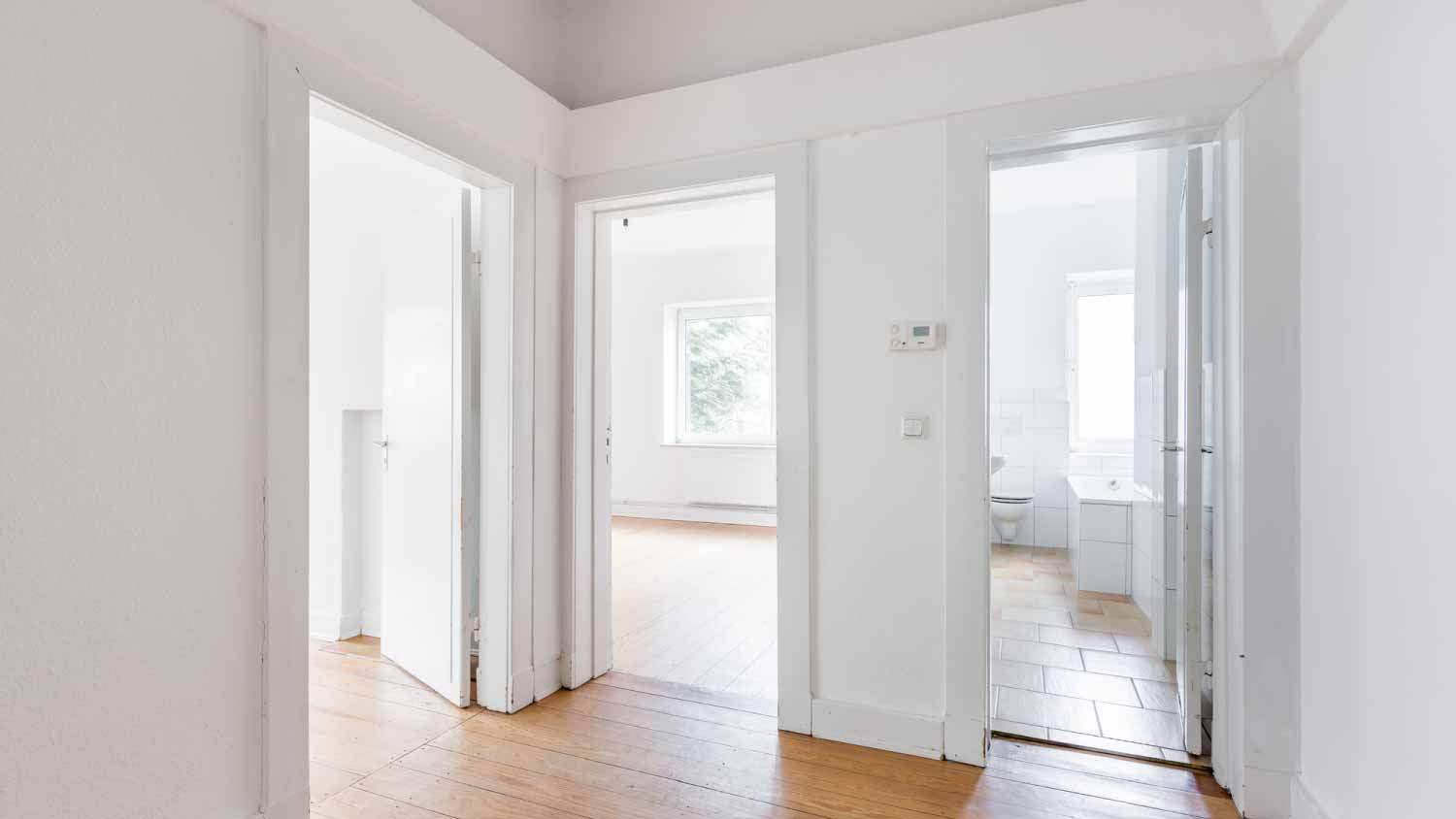 An empty corridor at home