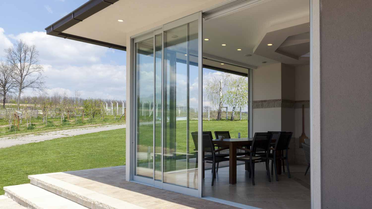 House terrace in the countryside