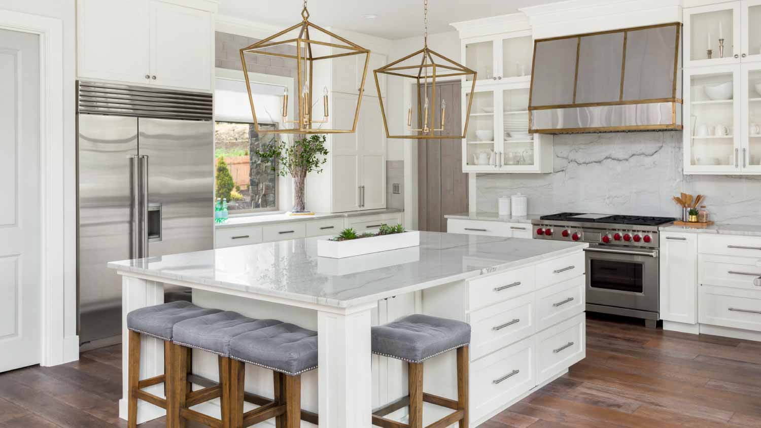 Beautiful kitchen in new luxury home