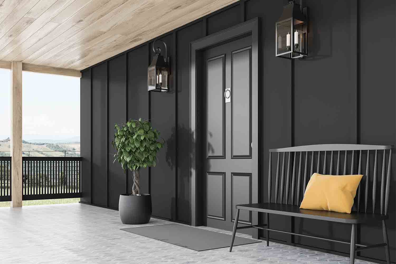 black door/ black home
