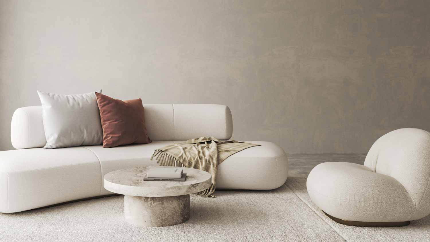 Conceptual interior living room