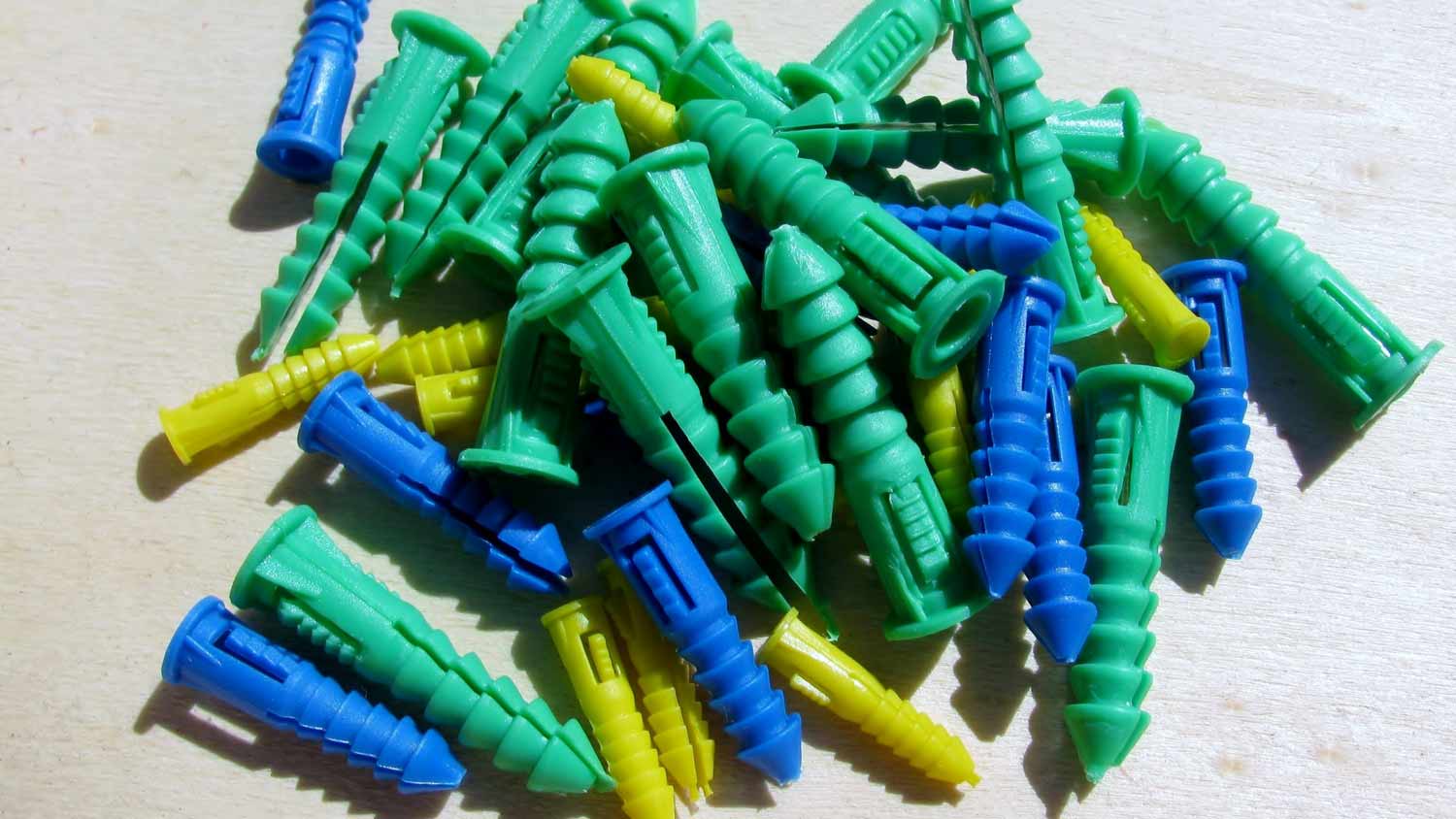 colorful plastic expansion anchor
