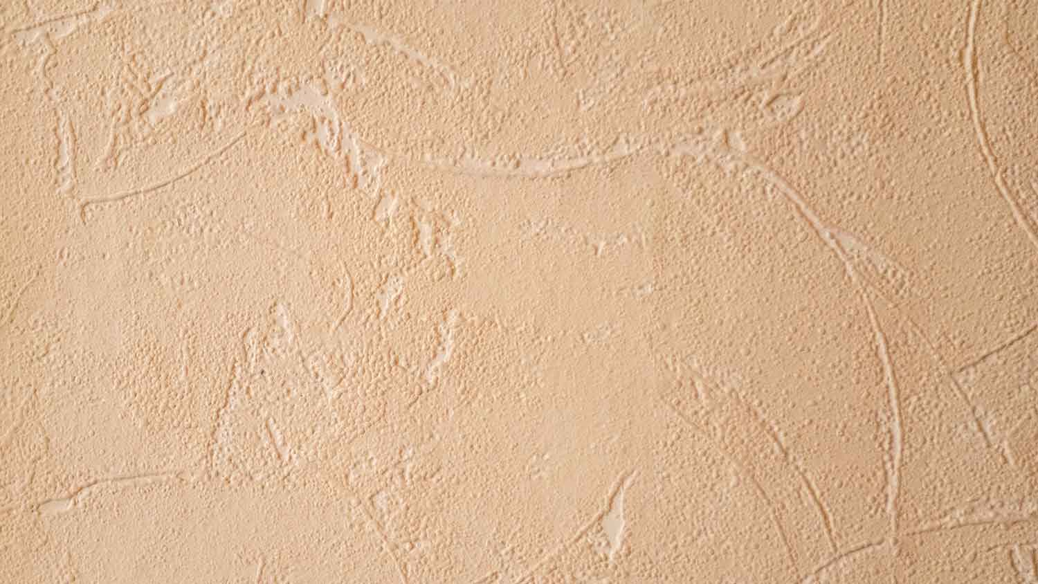Sand plaster finish on a wall