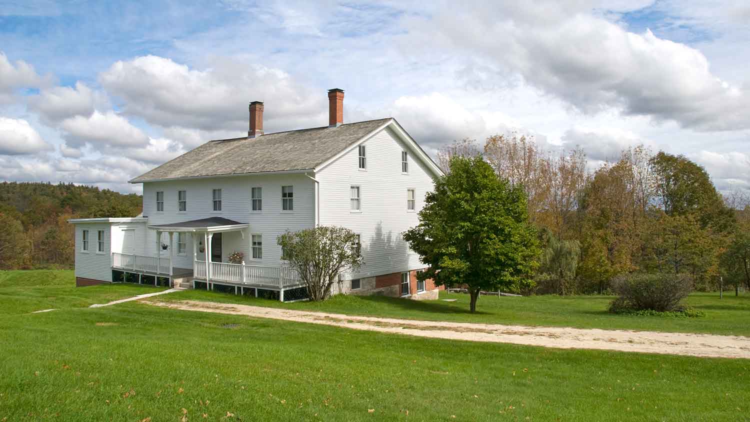 Large farmhouse in the country