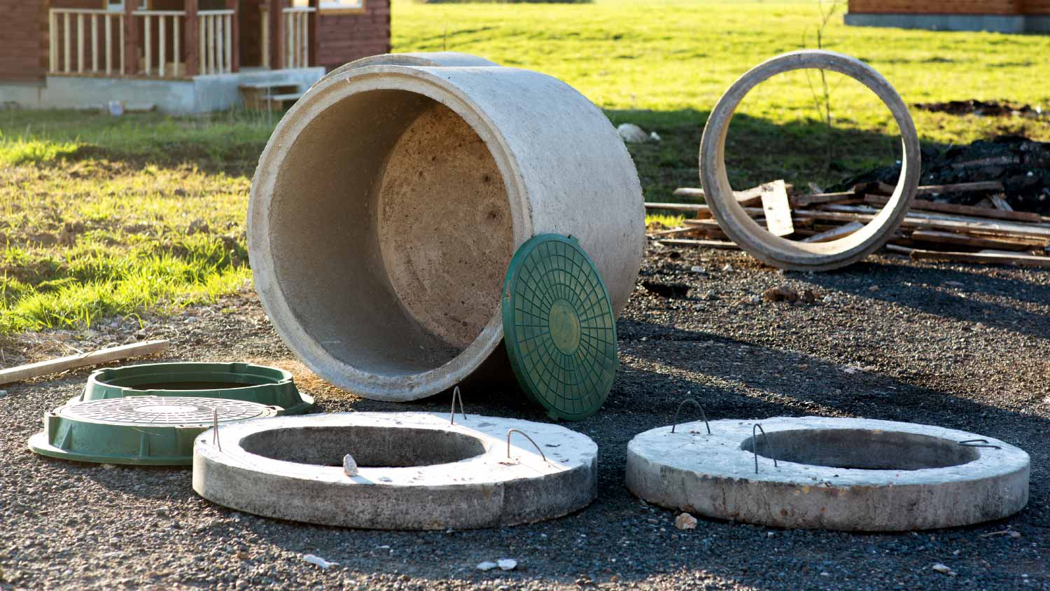 construction of the sewage system