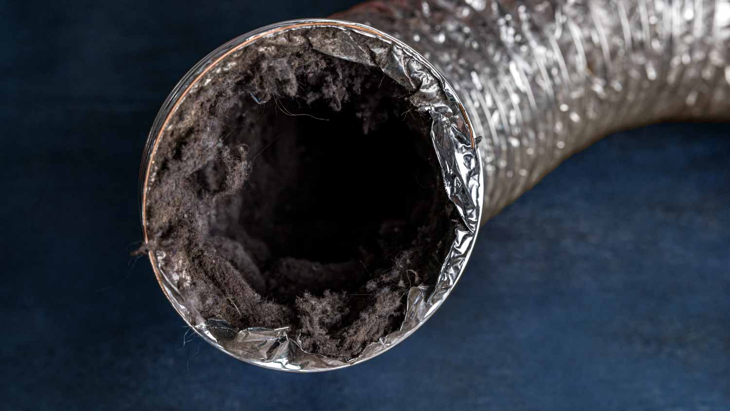 Dirty laundry dryer vent