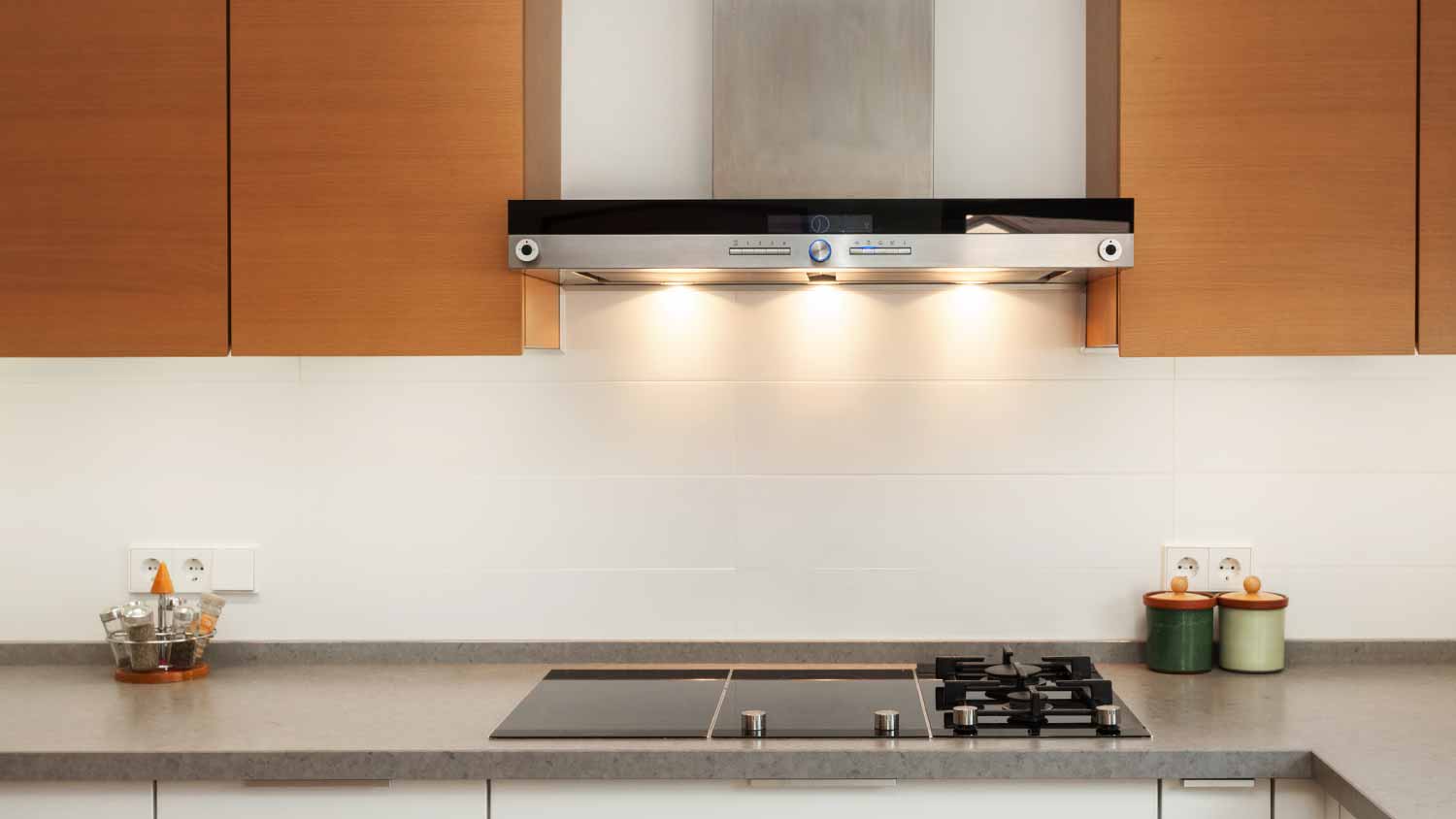 Range hood with LED lights