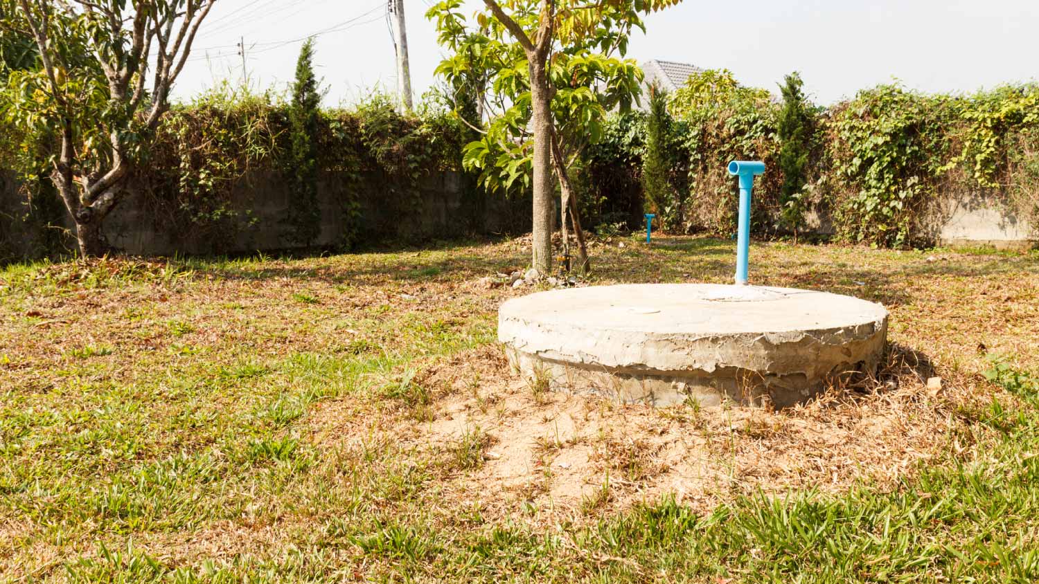 Underground cement cylinder