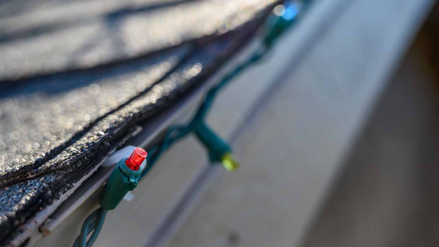 Hanging Christmas lights on roof