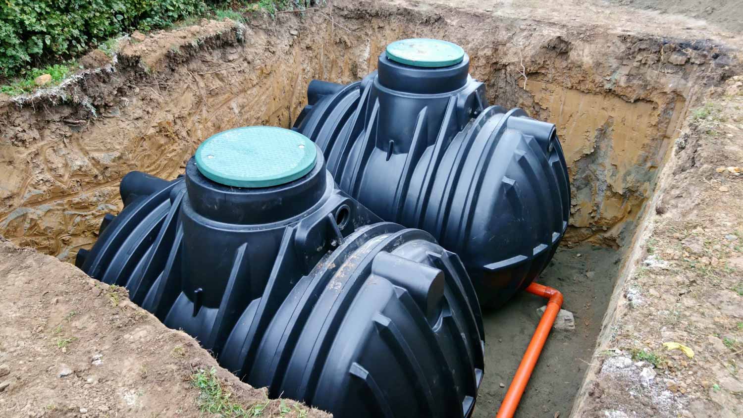 Underground water septic tanks