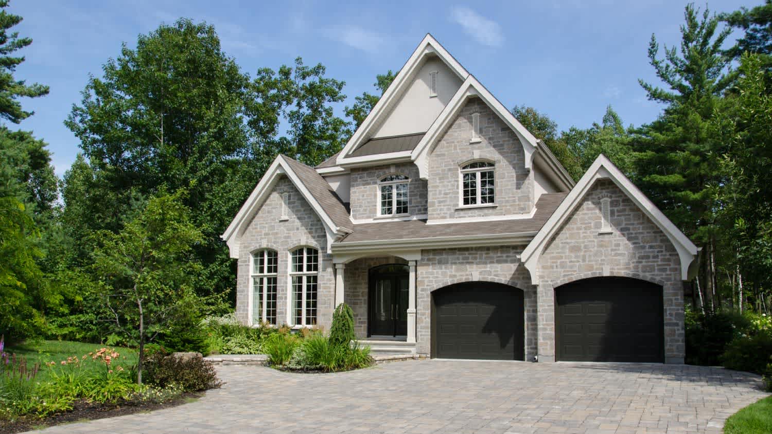 A luxury gray house