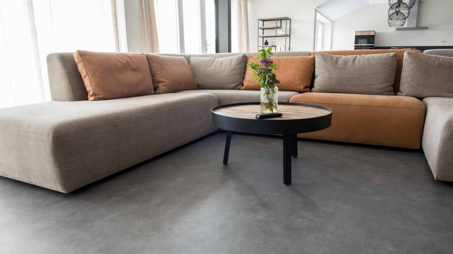 PVC flooring with decoration