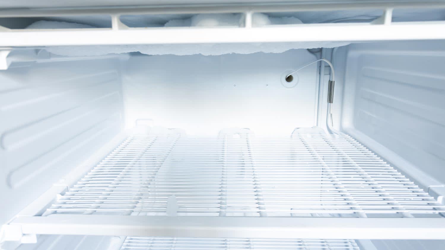 A freezer waiting to be defrost