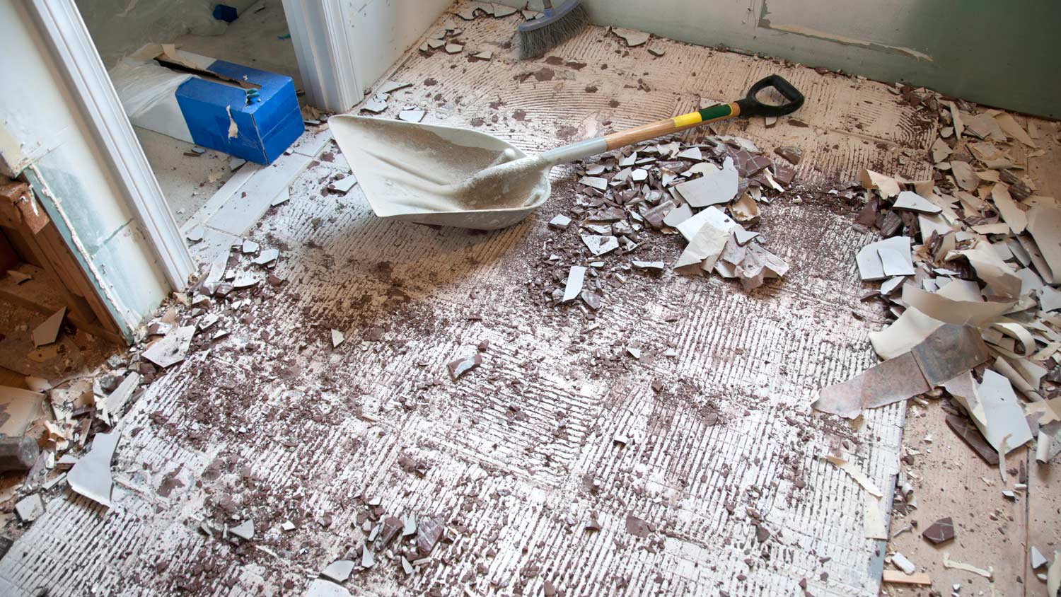 Demo of floor tiles