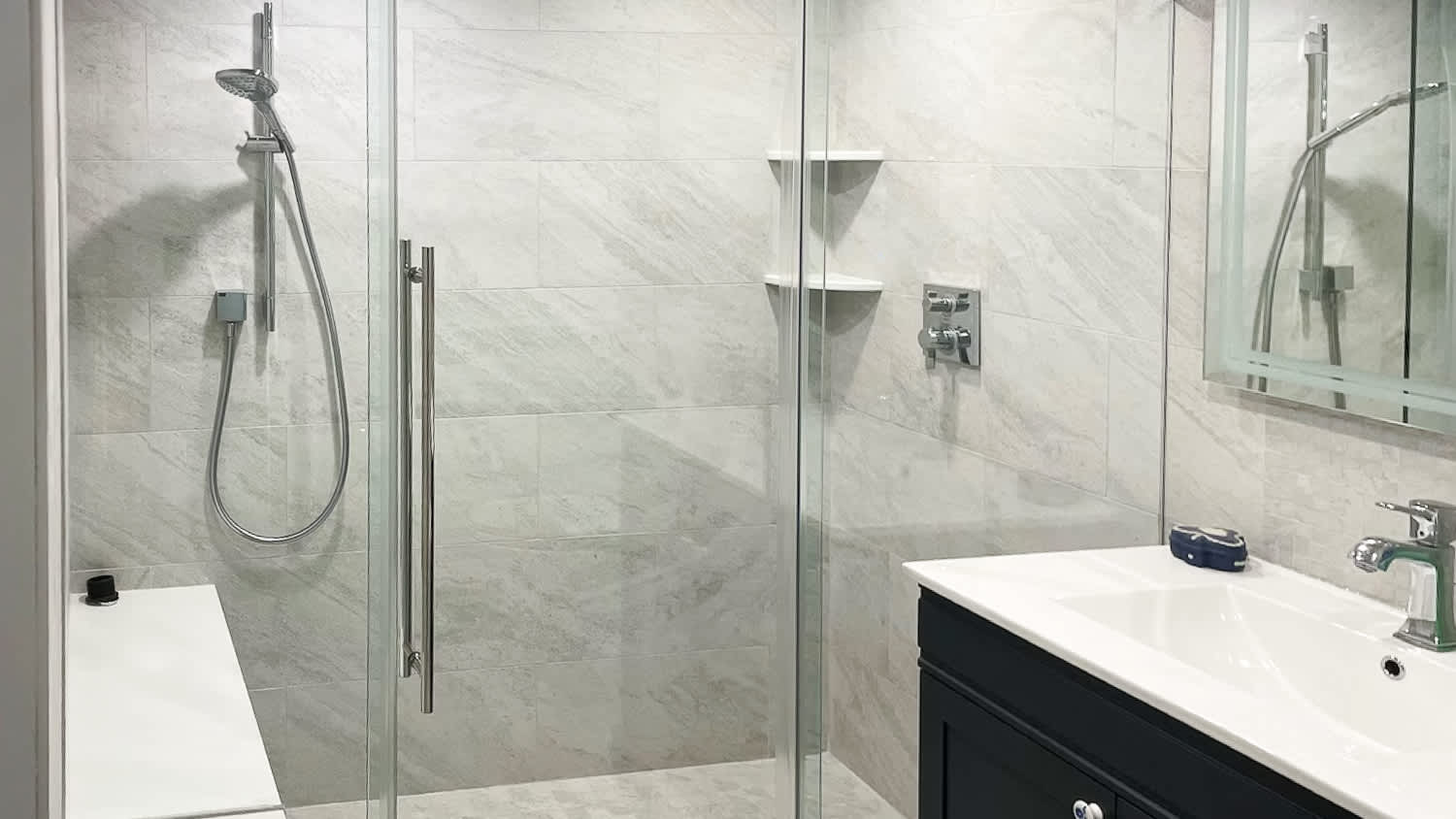 White master bathroom