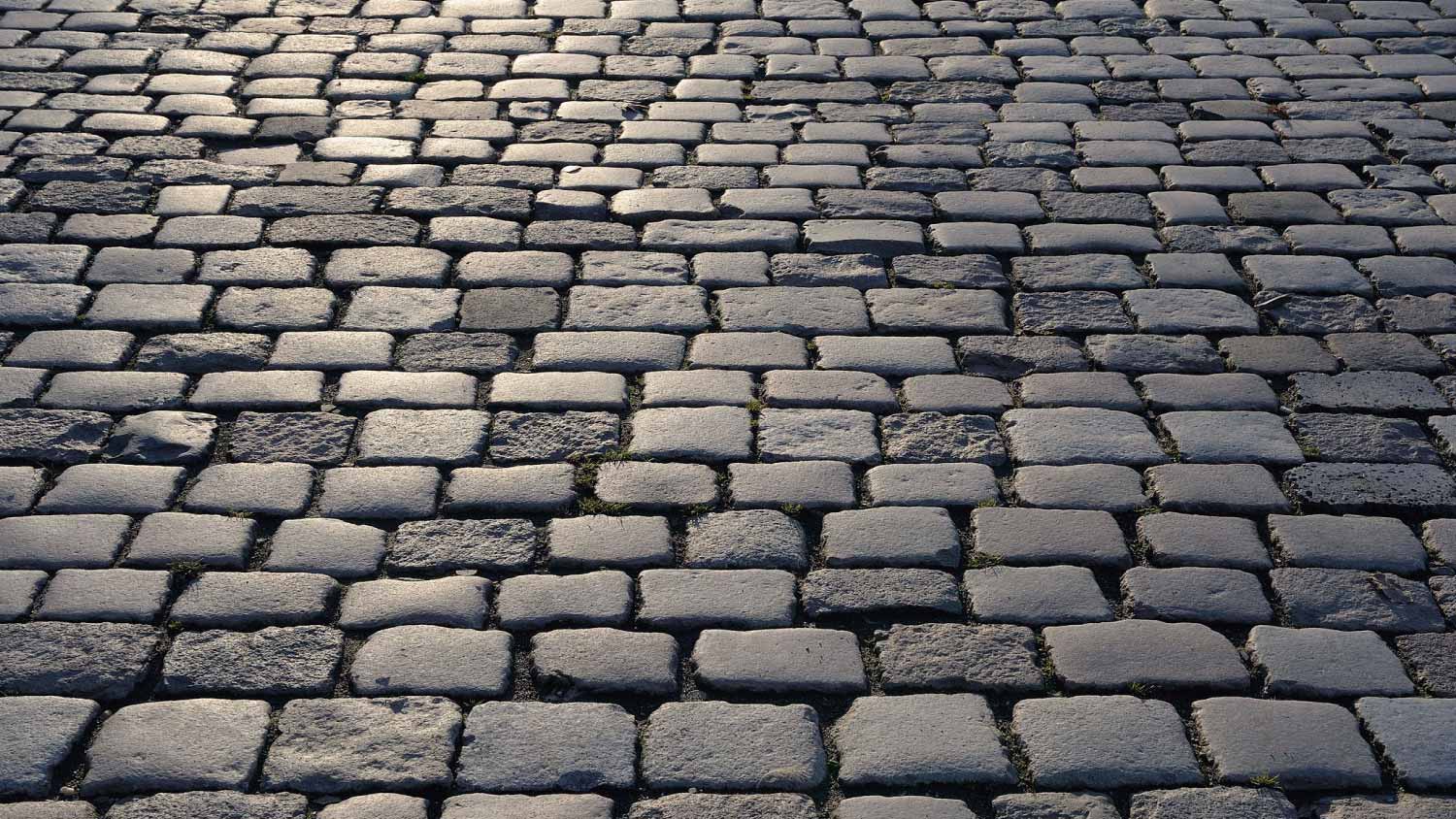 Close up of cobblestone