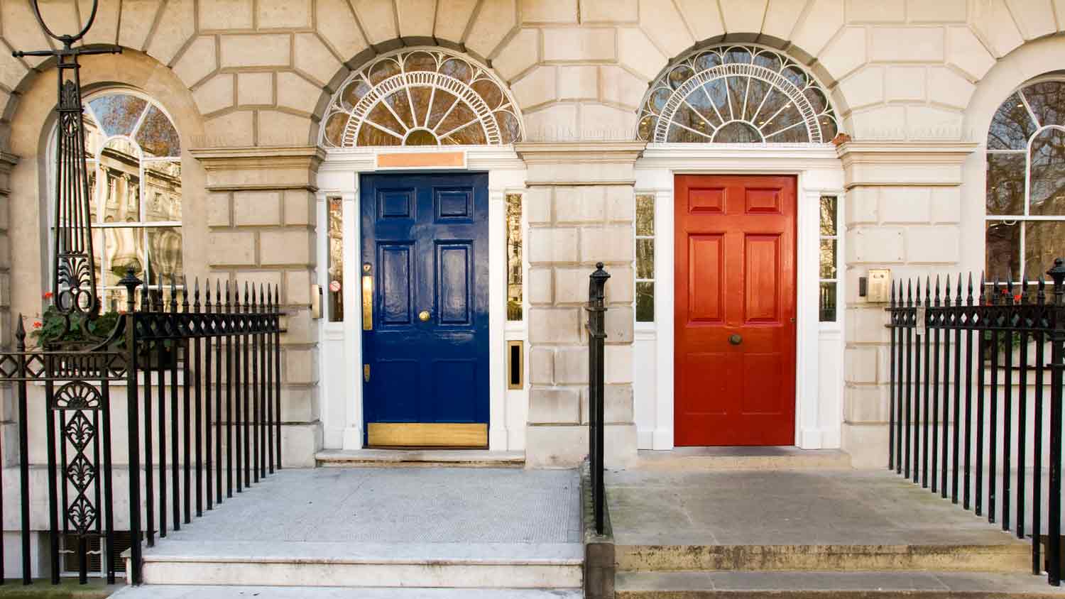 front doors with keystone arches