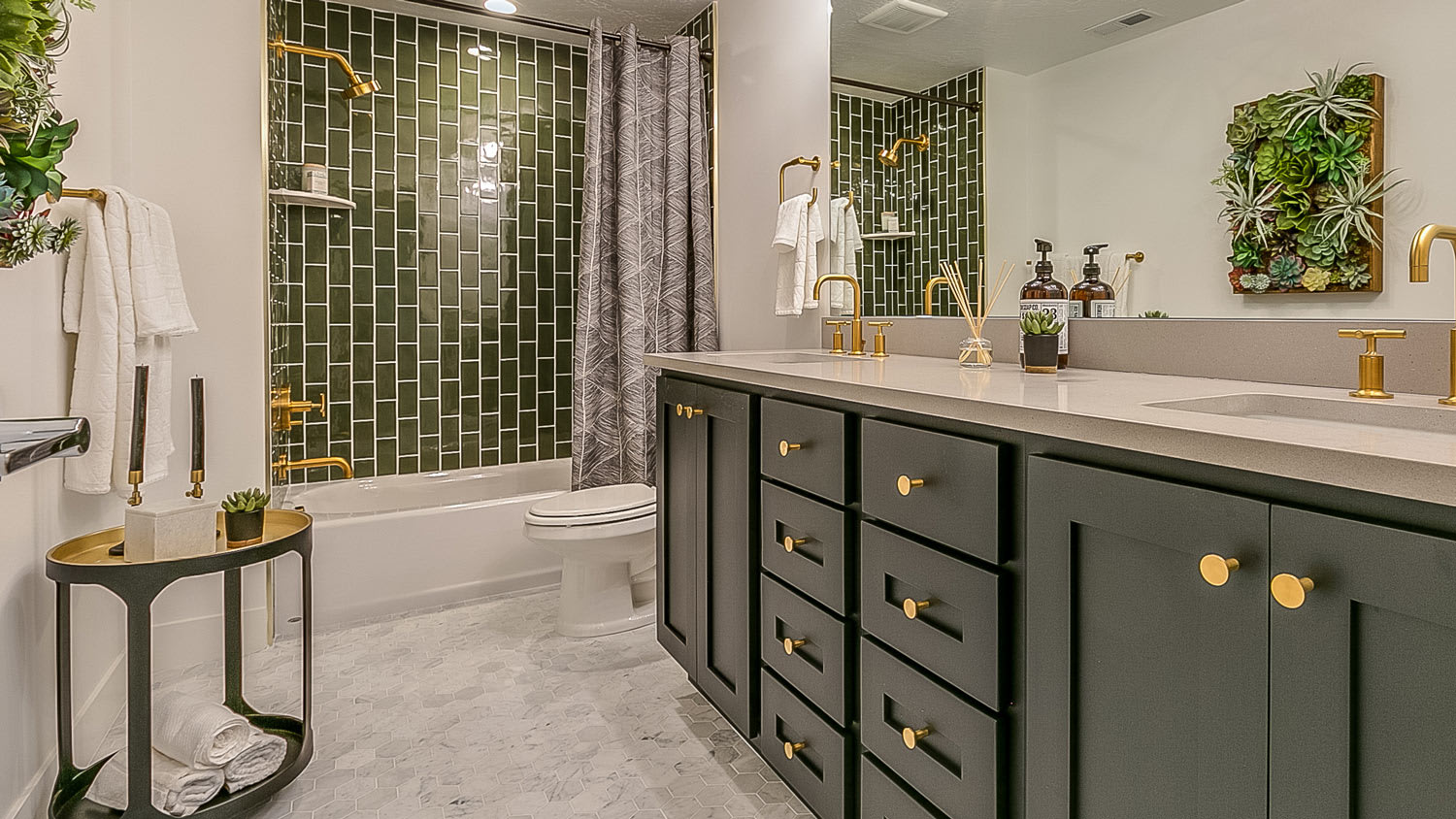 Green Bathroom Tile