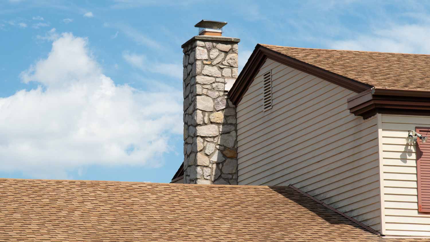 chimney outside house rooftop