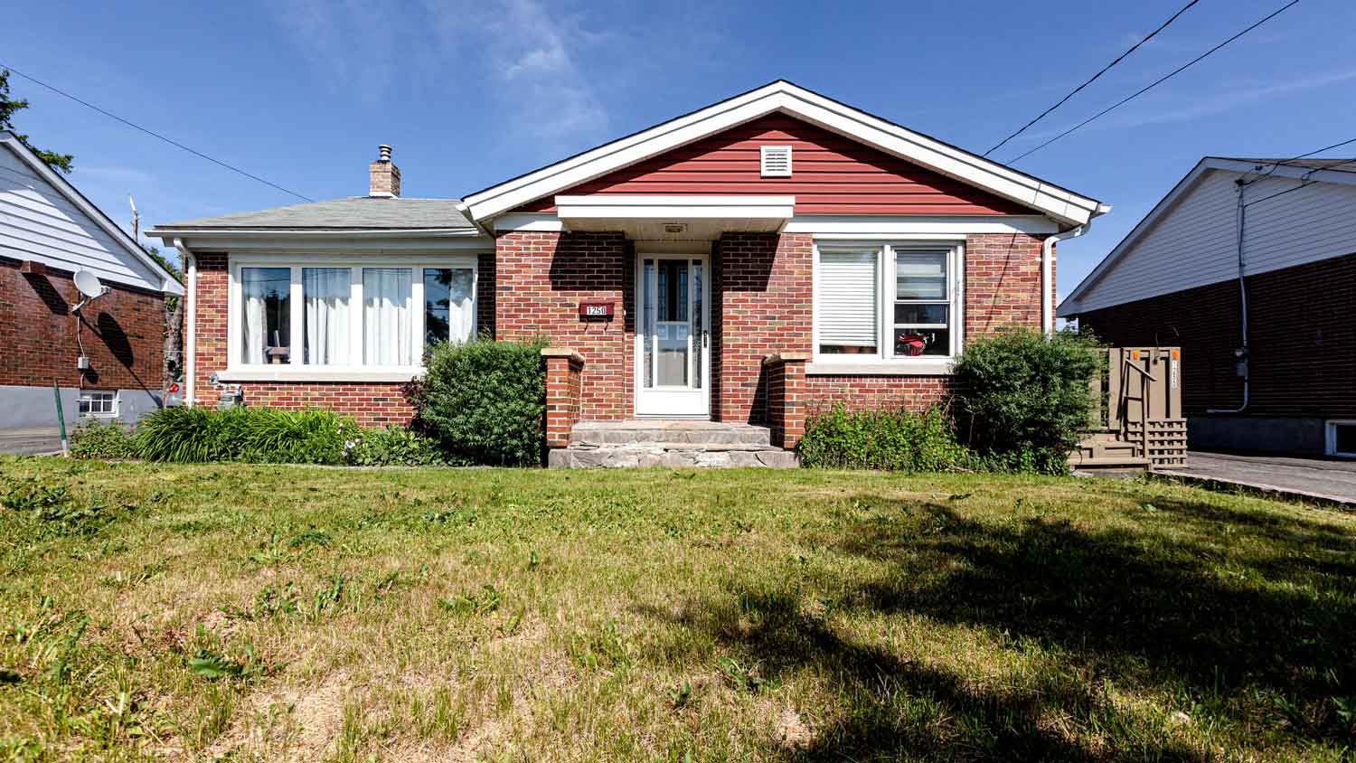 The exterior of a family home