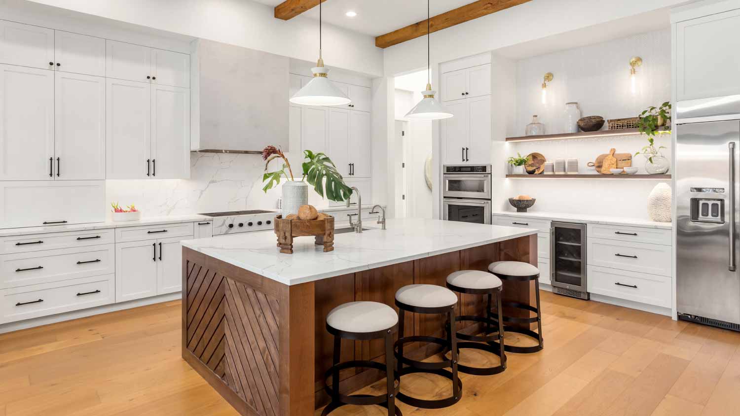 Beautiful kitchen in new luxury home