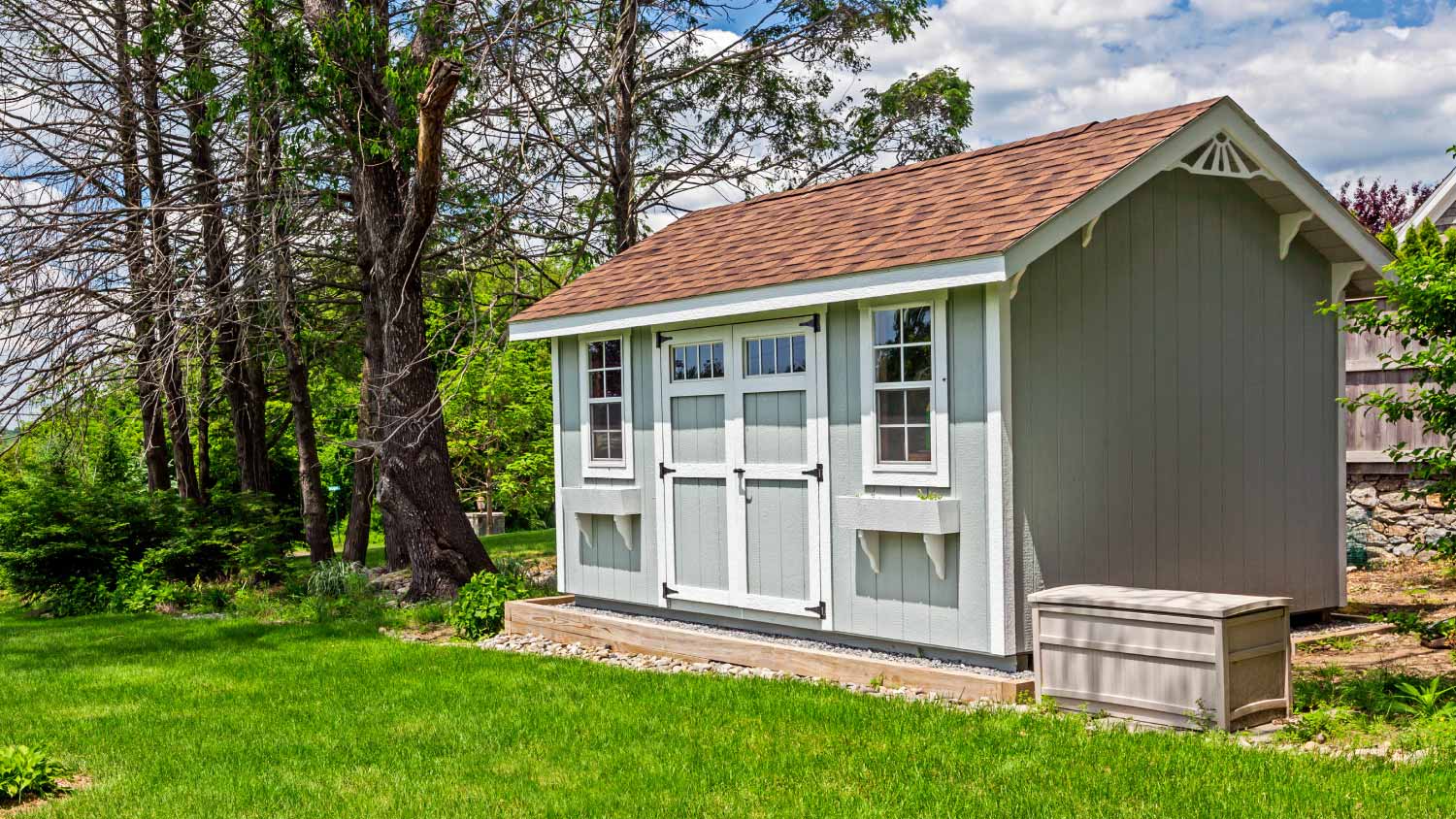 Exterior view of shed