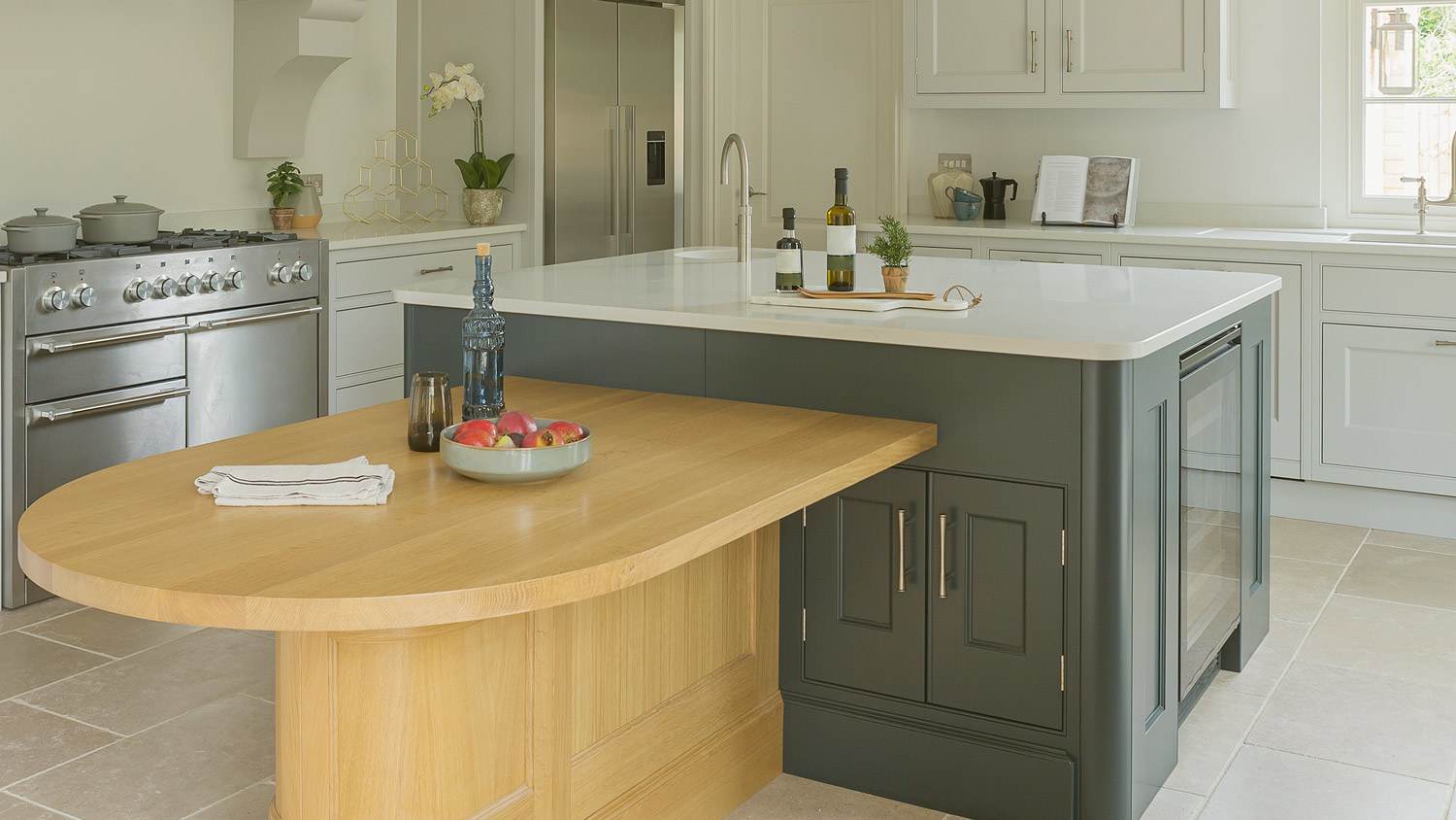 Kitchen table next to island