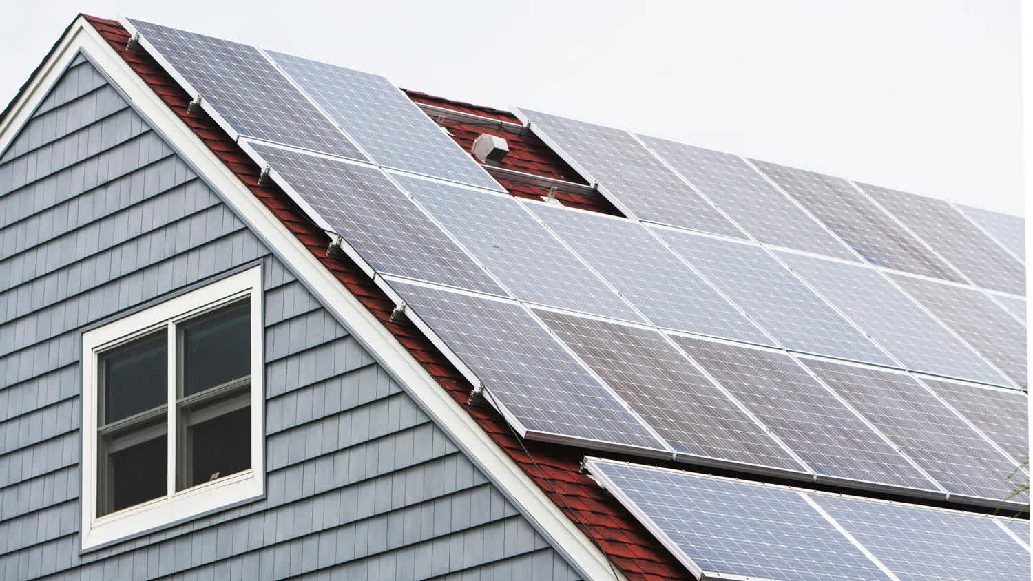 Solar paneled roof