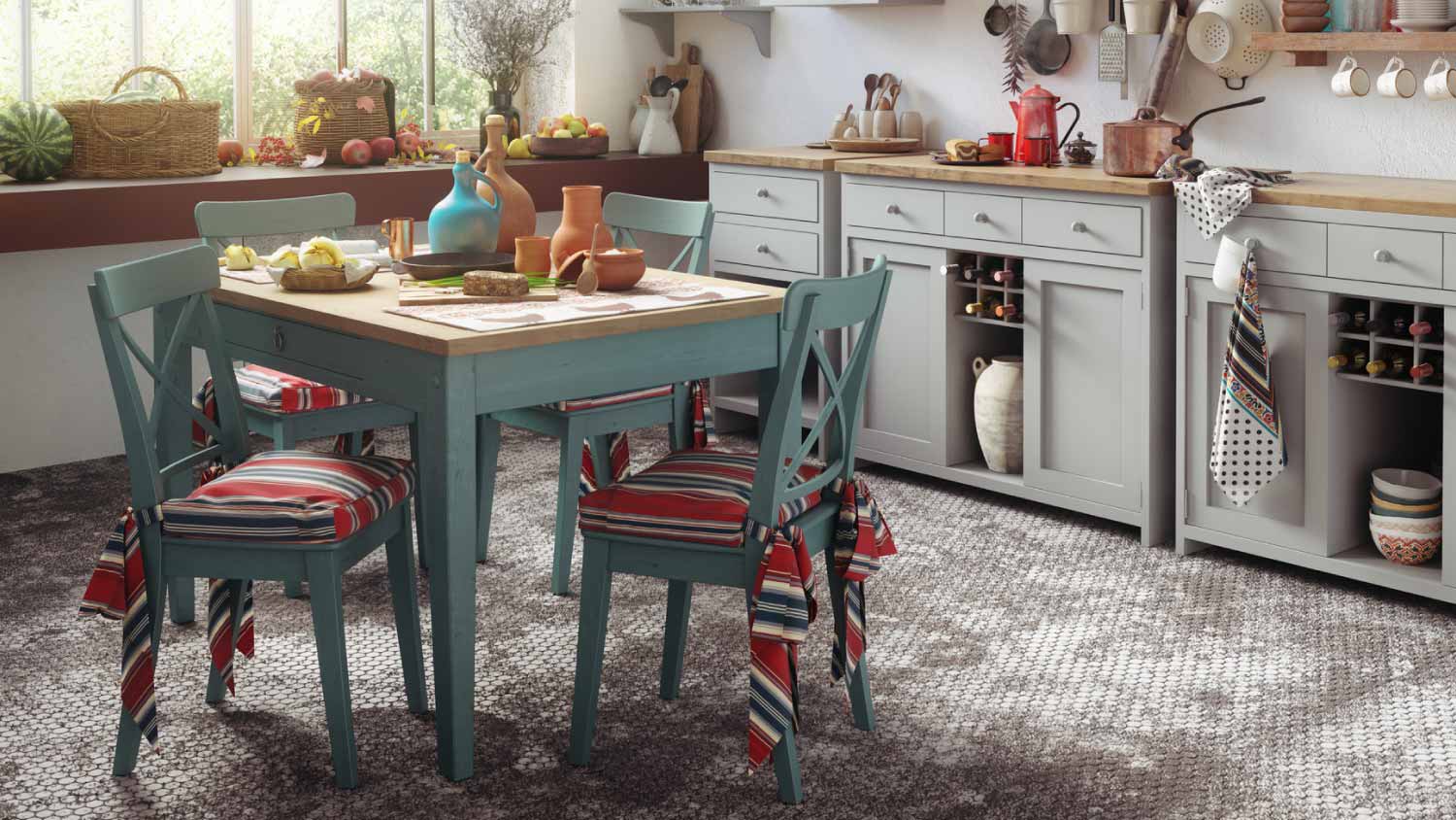 Old-Fashioned Domestic Kitchen