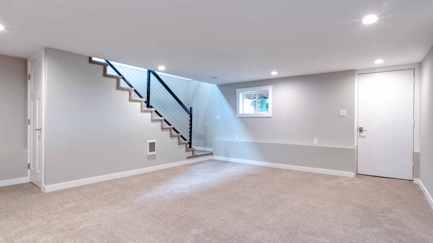 Light spacious basement