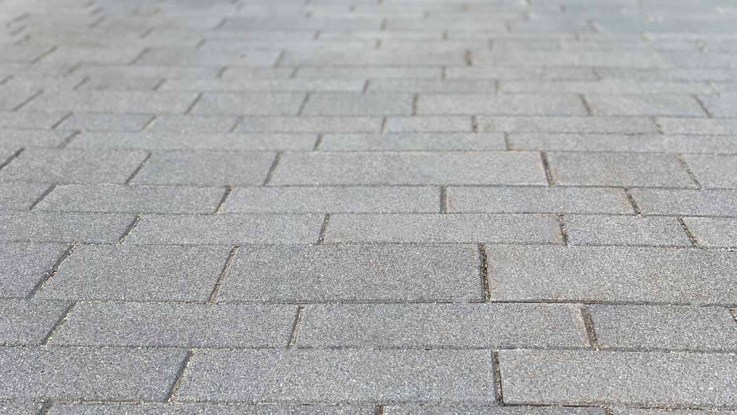 Walkway made of stone bricks
