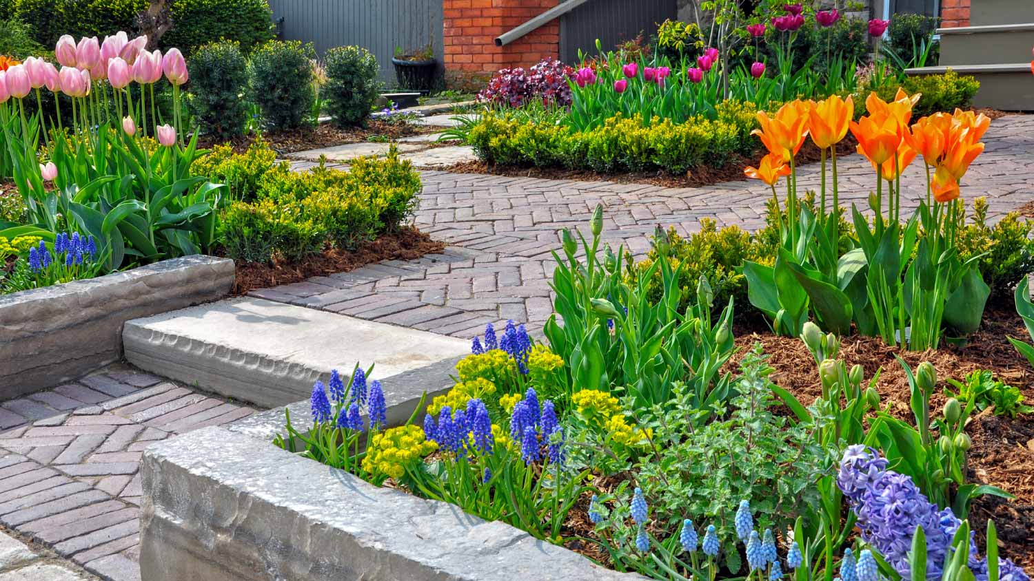Brick paver walkway