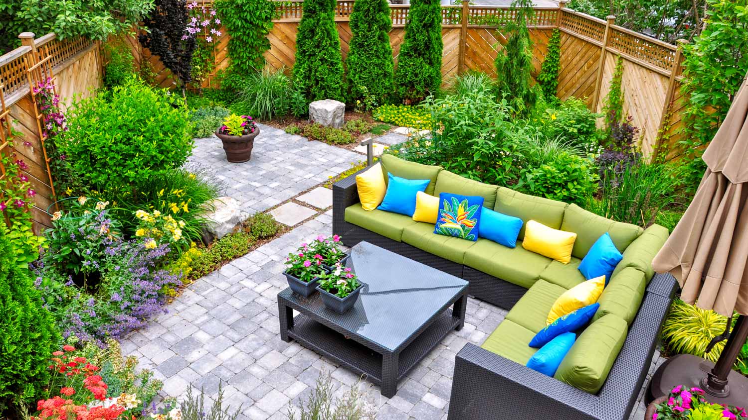 Backyard patio