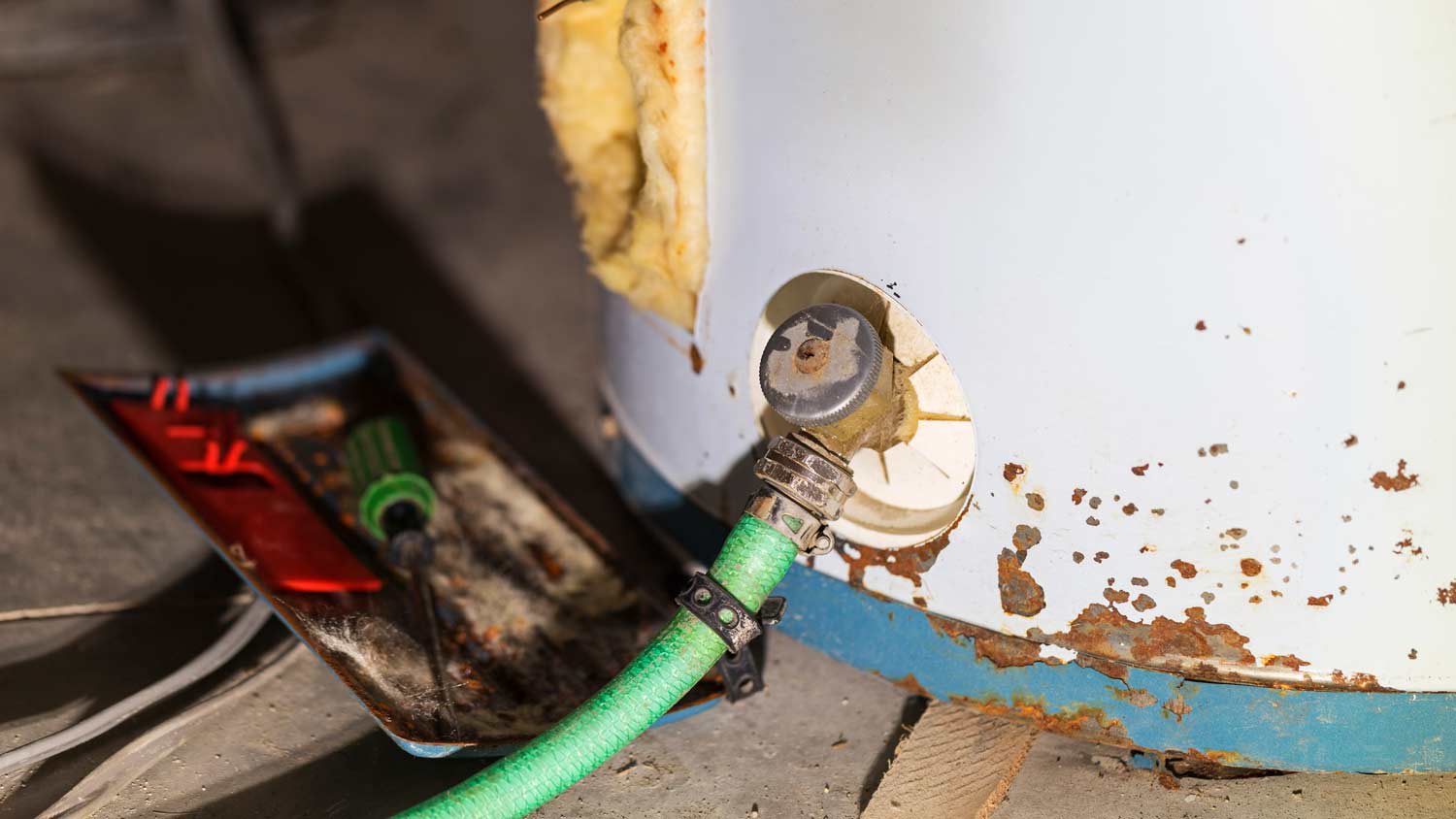 rusty old water heater