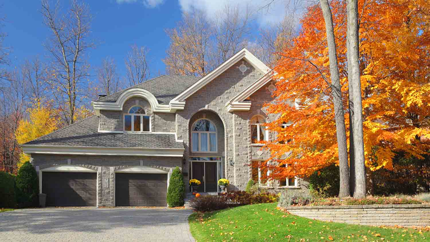large autumn house