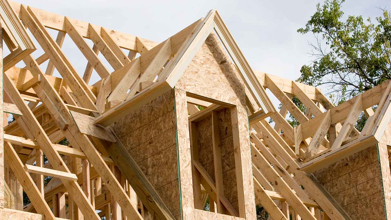 Framing of a new gable dormer
