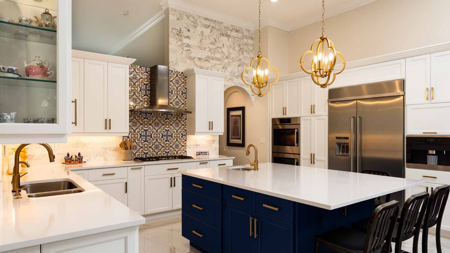 Modern white kitchen