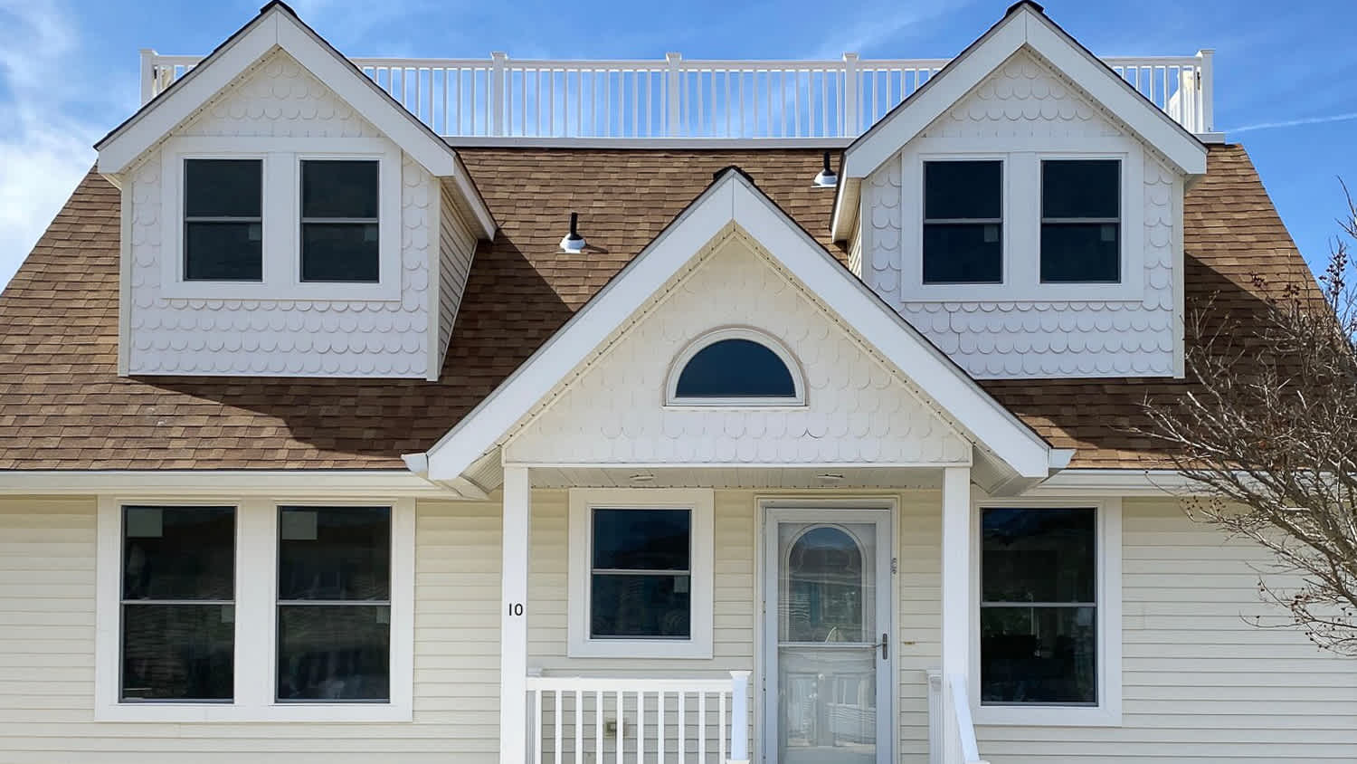 Nice white house with new windows
