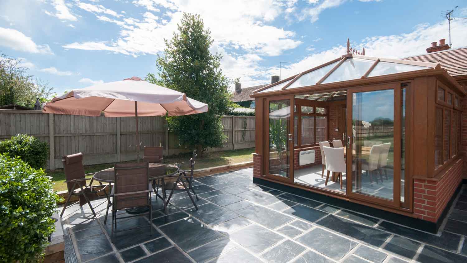 A PVC prefab sunrrom
