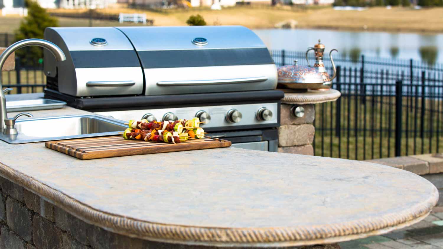 Concrete outdoor kitchen Countertop