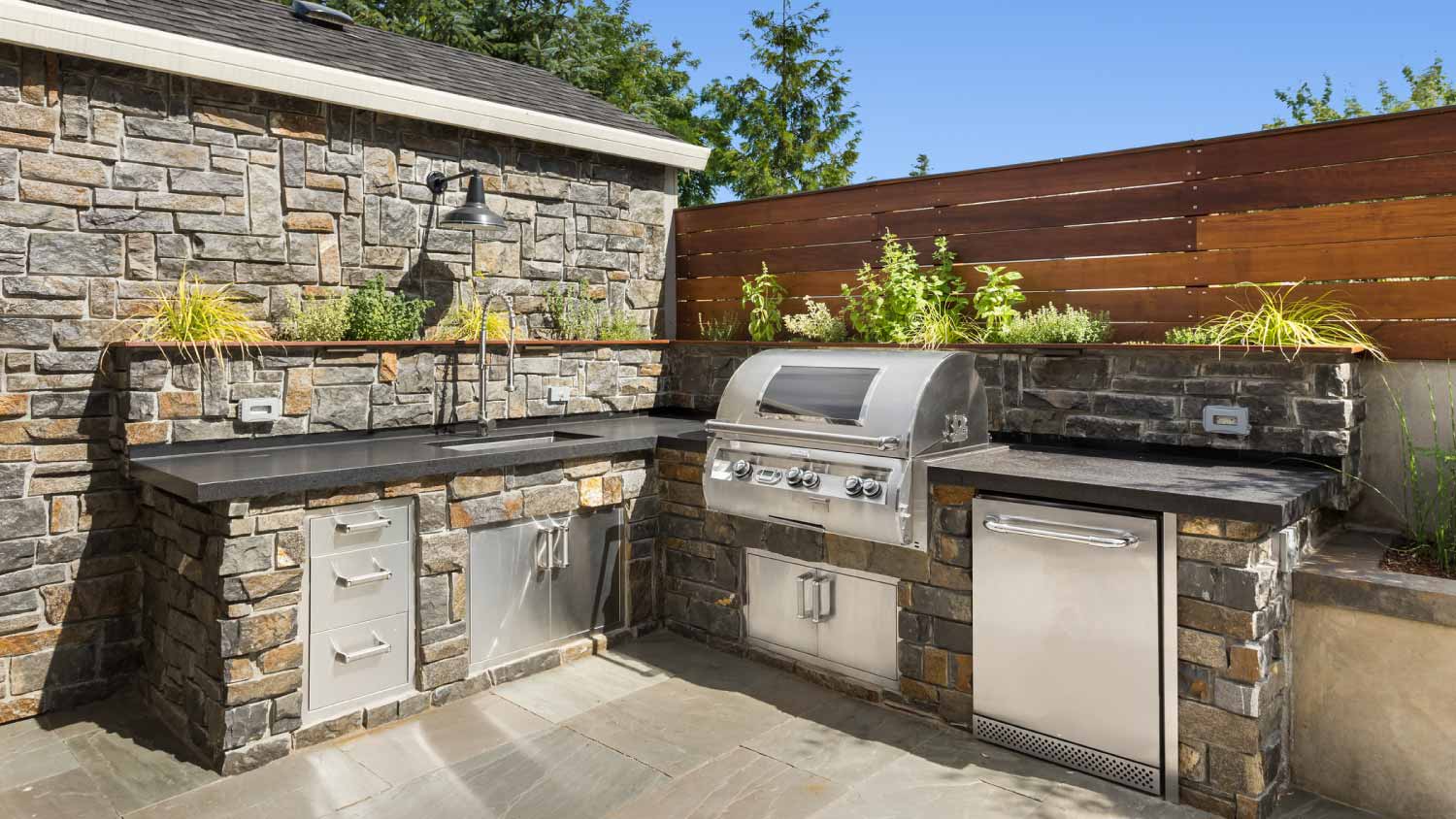 Soapstone outdoor countertop