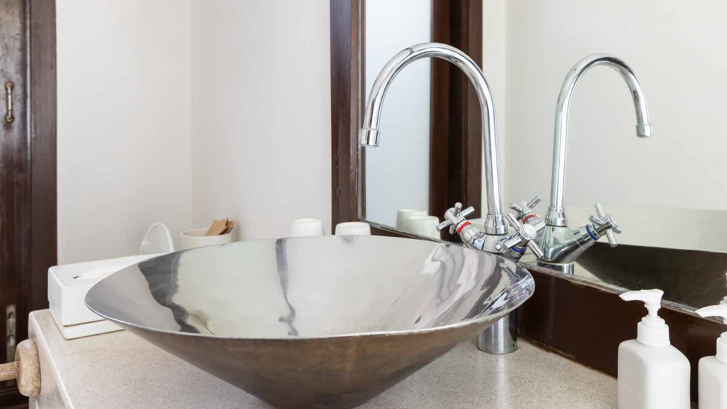 Modern metal sink