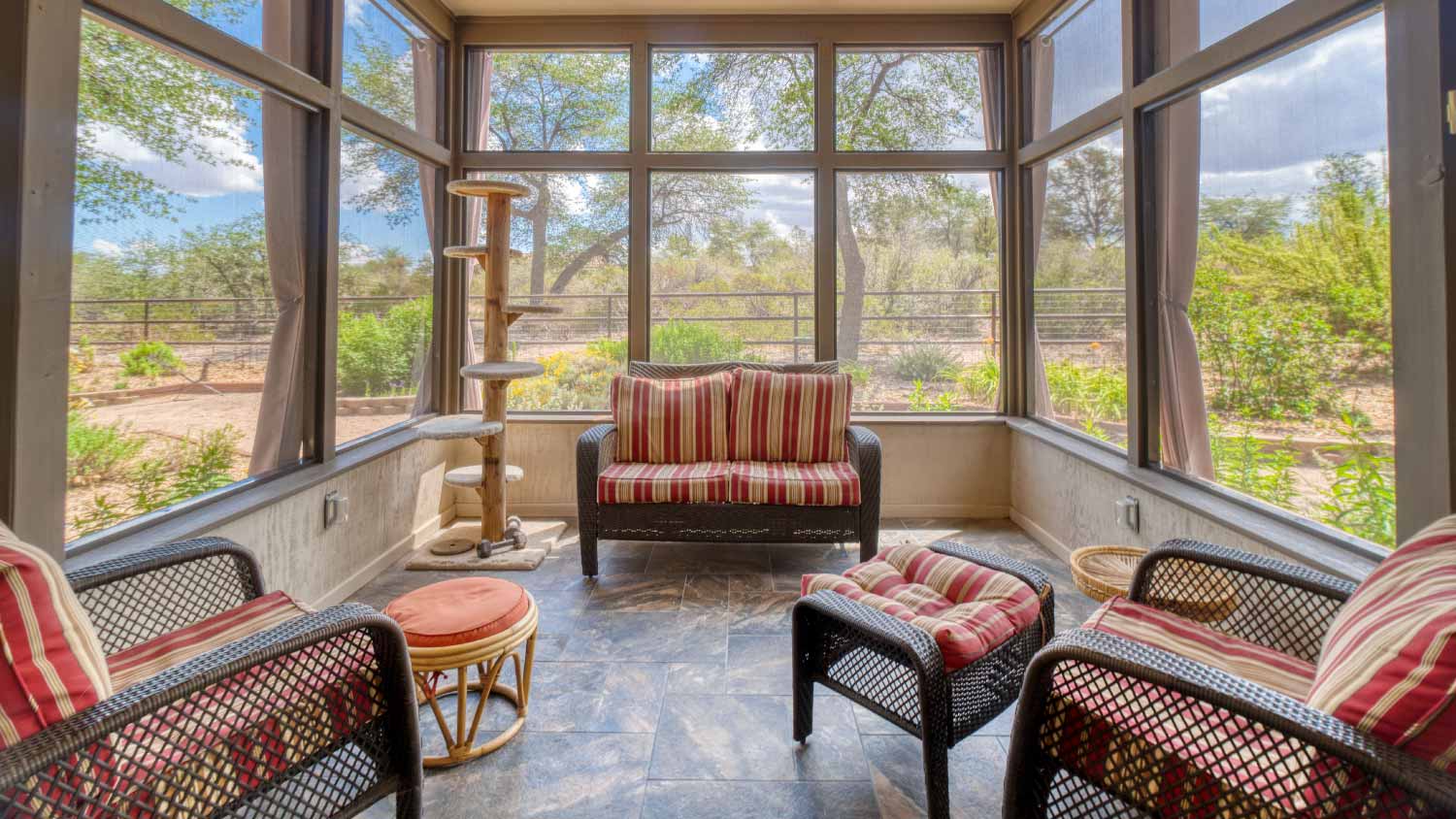 Nice winter screened porch